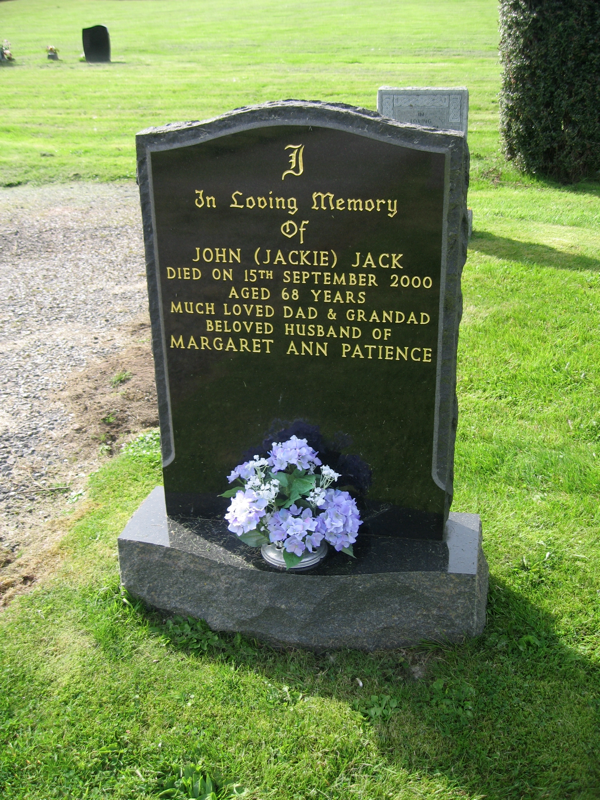 John (Jackie) Jack, Avoch New J-L