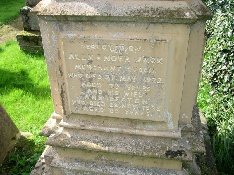 Alexander Jack, Avoch Old A-B
