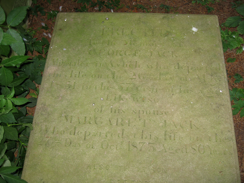 George Jack, Avoch Old E-I