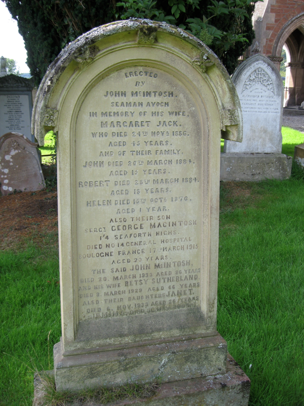 Margaret Jack, Avoch Old M-O