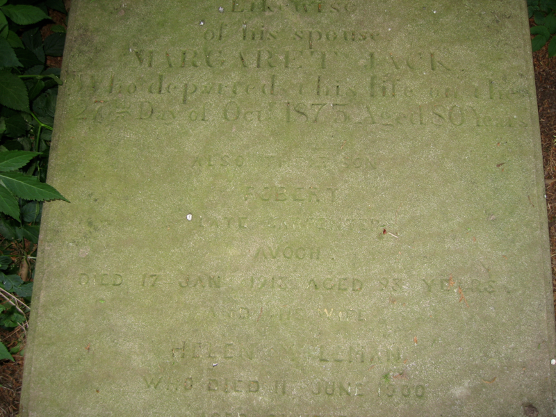 Robert Jack, Avoch Old R-T