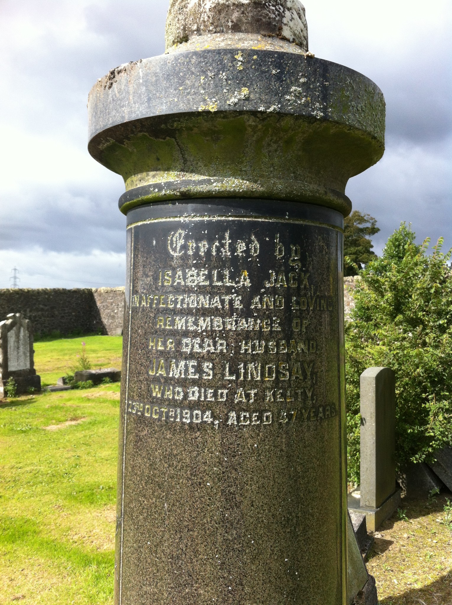 Isabella Jack, Beath Cemetery Fife