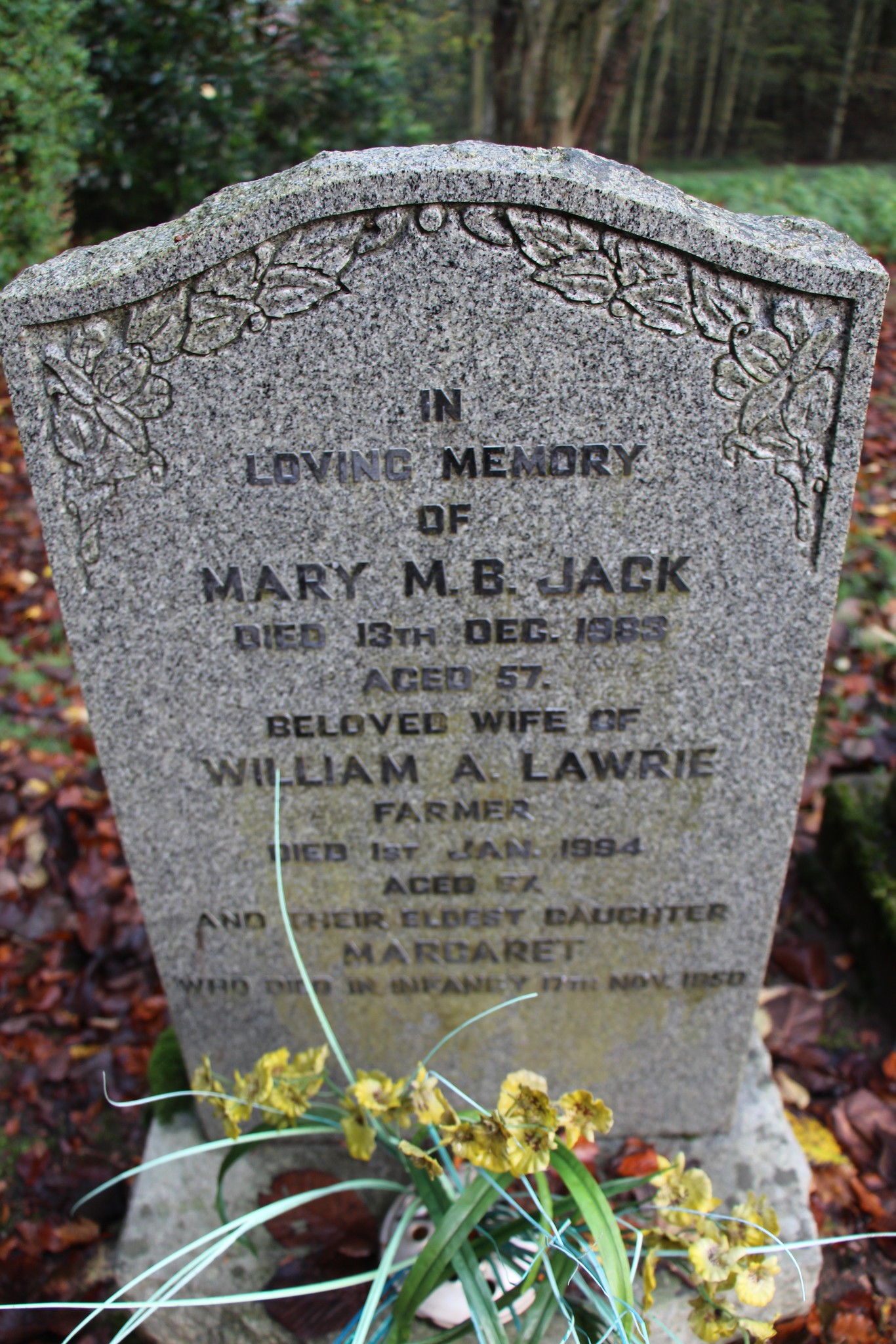 Mary M.B. Jack, Dairsie Old Churchyard