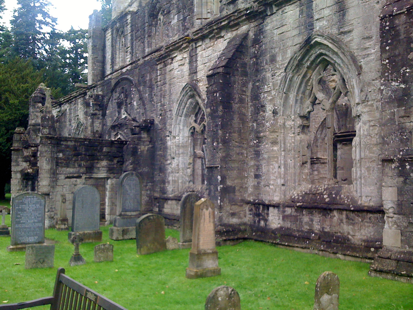 Jack grave image, Dunkeld Cathedral, Dunkeld Cathedral
