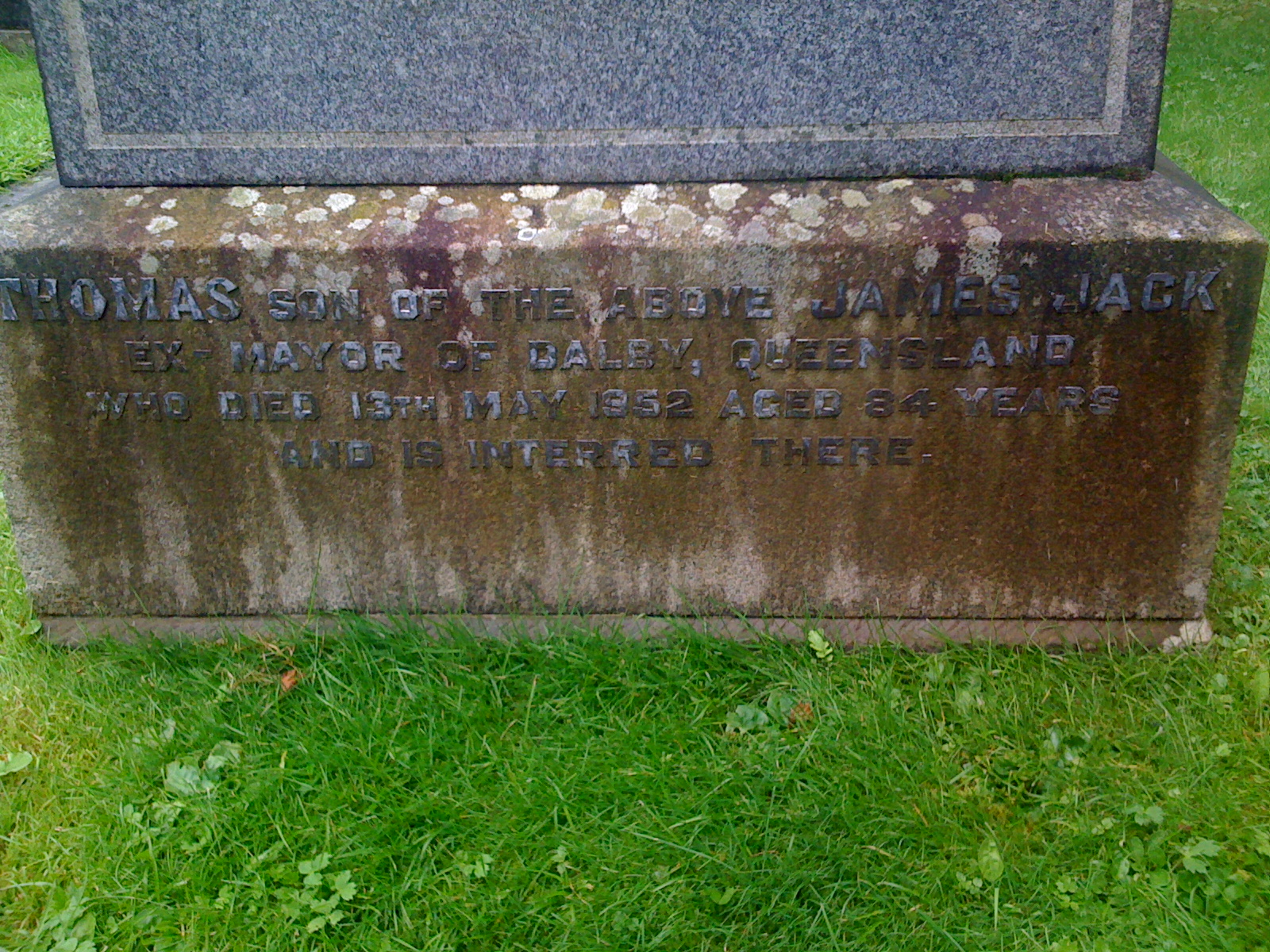 Thomas Jack, Dunkeld Cathedral