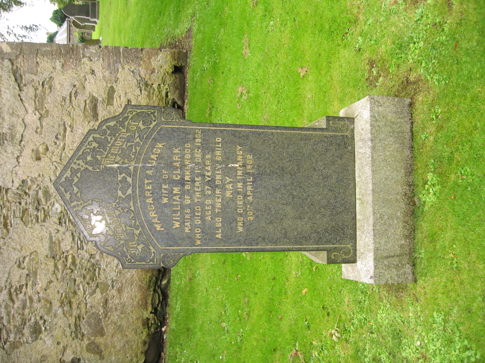 Margaret A. Jack, Fordyce Old Kirk Yard