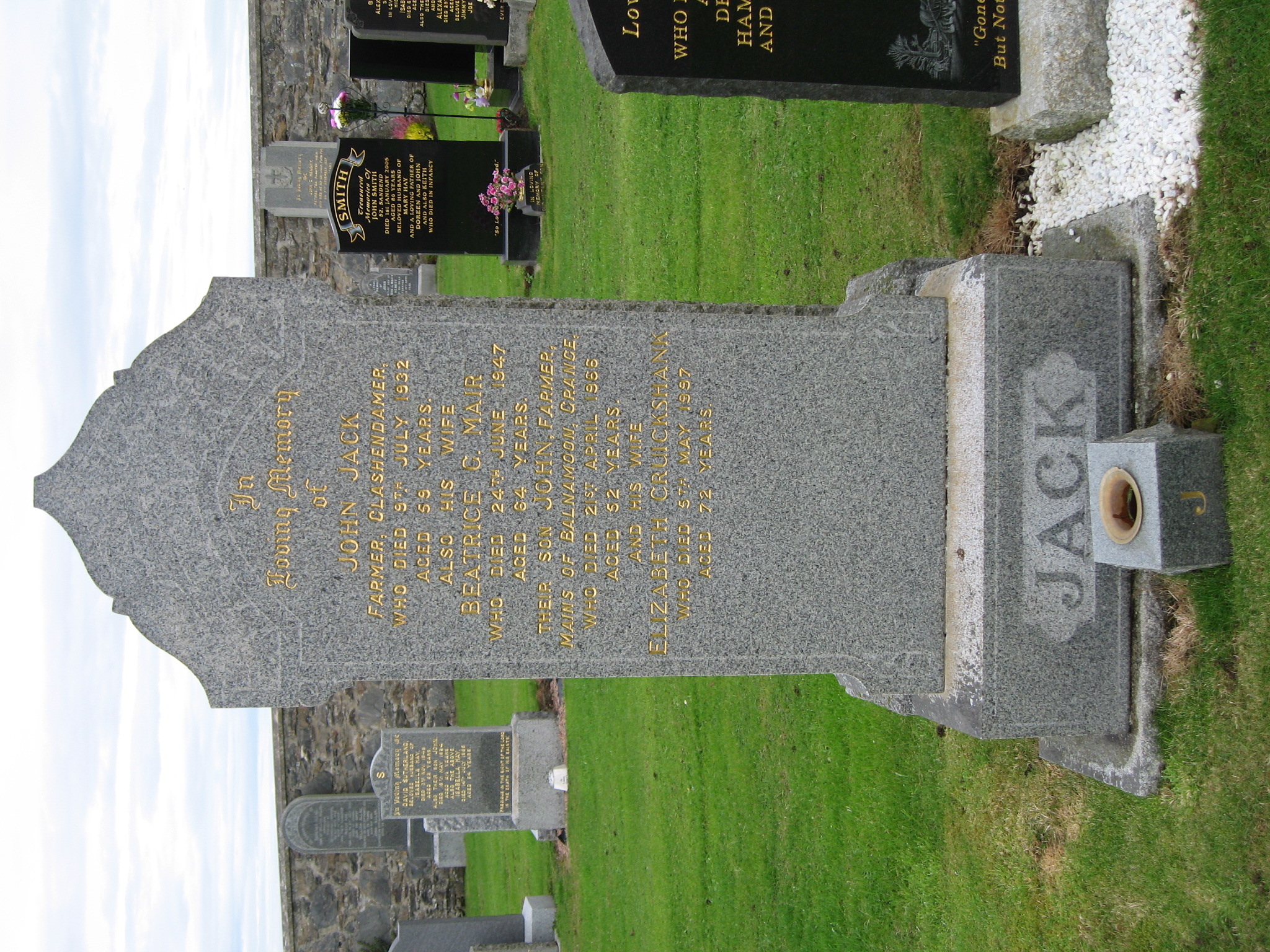 John Jack, Fordyce Cemetery